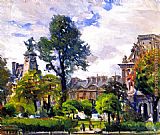 Joseph Kleitsch Gardens of the Tuileries, the Louvre painting